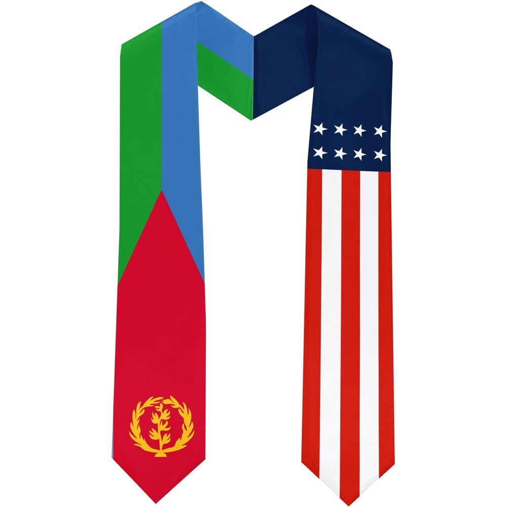 5929 Eritrea Flag International Students Graduation Sash Stole Scarves 180